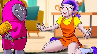 【Poppy Playtime】鱿鱼游戏_粉红士兵的愤怒vs鱿鱼娃娃