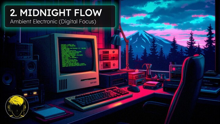 💾 Midnight Flow - Vibe Coding & Focus Music For Programming And Deep Work | BitFrequencies