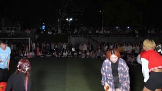 A TWICE special random dance was held on the playground of Southwest University! Bunny saves the wor