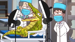 The happy hammer thief failed to steal and became seriously ill. Unexpectedly, he became like this a