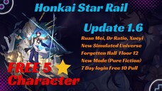 Ringkasan Preview Update 1.6 (Honkai Star Rail)