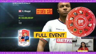 Full VÒNG SIÊU CẤP mở ICONS chạy như ngựa & Mbappe BOE +8 trăm tỏi