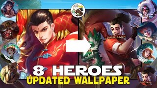 UPDATED WALLPAPER/PORTRAITS FOR 8 HEROES CHOU, ALPHA, AURORA, EUDORA, RUBY AND MORE MOBILE LEGENDS!