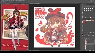 1456 - Amber / Genshin Impact X Pizza Hut / #genshinimpact #pizzahut / Final 5-5