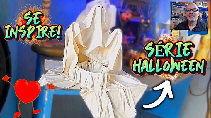 HALLOWEEN com Bolinha RollOn Arame e Lata de Atum / HALLOWEEN with RollOn Wire and Tuna Can