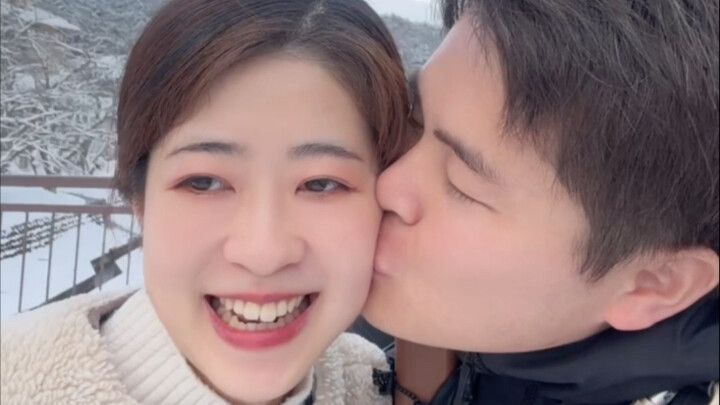 เล่นหิมะครั้งแรกกับเมียชาวญี่ปุ่น～