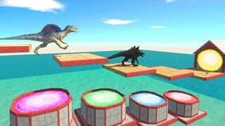 Jump Over Sea Portals - Animal Revolt Battle Simulator