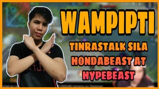 WAMPIPTI VS STREAMERS | TRASHTALK ON TO HONDA BEAST | MLBB!