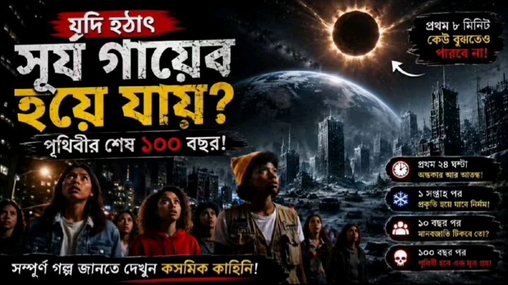 সূর্য হঠাৎ গায়েব হলে শেষ ৮ মিনিট ৩০ সেকেন্ড! 😱 #shorts