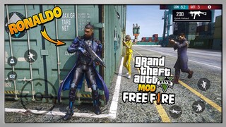 GTA 5 MOD FREE FIRE | Nhân Vật Chrono (CR7) Cân Hết Bến Cảng Với 11 Kill TOP 1