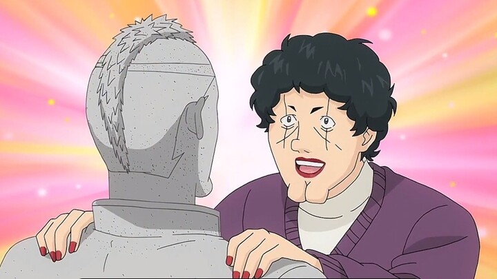 The ability to turn into a stone statue is only due to Qi Mu's superpower!
