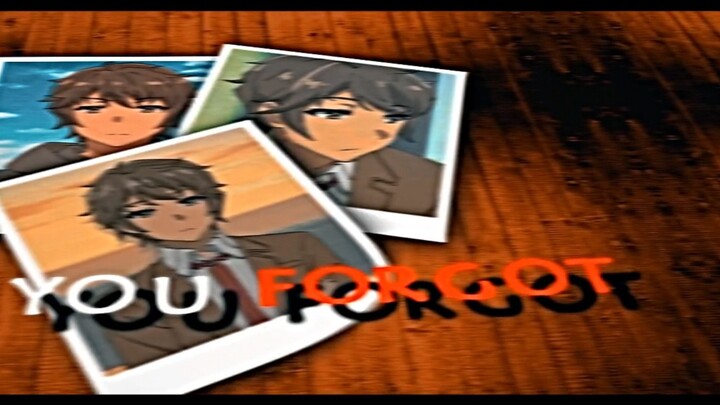 AMV Seishun Buta Yarou| Bunny Girl Senpai