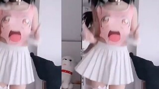 High heels, white silk jk pleated skirt slow rock collection yyds, God knows how many times I have w