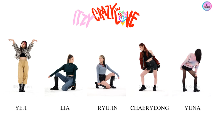 【ITZY】周偶"LOCO"五人同屏直拍对比