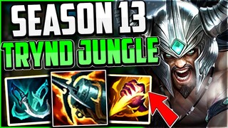 TRYNDAMERE JUNGLE ROUTE FOR FREE WINS👌 - Tryndamere Jungle Season 13 League of Legends Guide