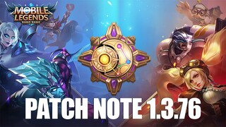 ODETTE BUFF, ZHASK BUFF, SPELL SPRINT NERF, NEW CREDIT SCORE - PATCH NOTE 1.3.76 MOBILE LEGENDS