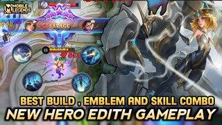 Edith Mobile Legends , Edith Gameplay Best Build And Skill Combo - Mobile Legends Bang Bang