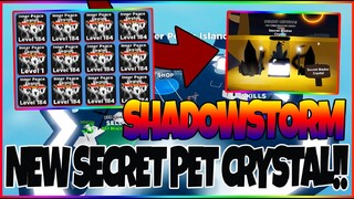 LOCATION OF THE NEW SECRET PET CRYSTAL IN NINJA LEGENDS (ROBLOX) *SHADOWSTORM UPDATE!!!*