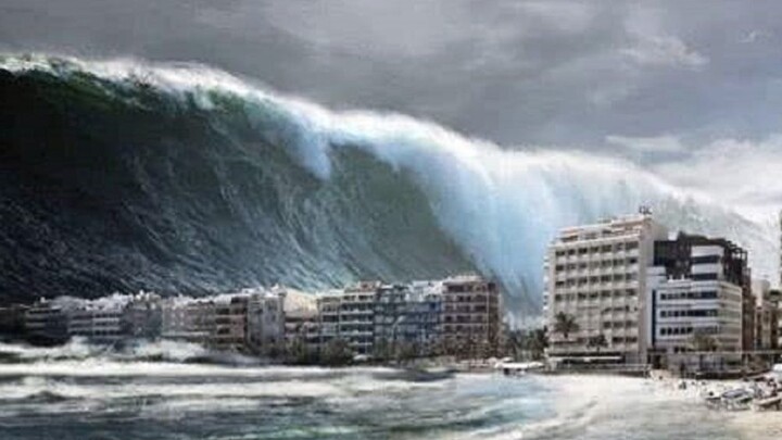 Comparison of the size of tsunamis in history