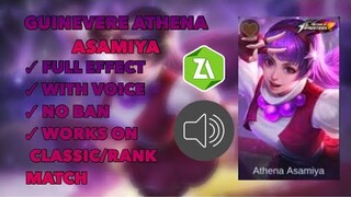 Guinevere Athena Asamiya K.O.F. Skin Script Full Voice + Effect Frame Mobile Legends
