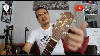 Takamine EG340SC Acoustic Electric Guitar Review and Demo strung with Straight Up Strings