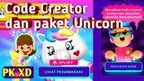 Kode Kreator terbaru dan Paket Unicorn | PK XD Update terbaru