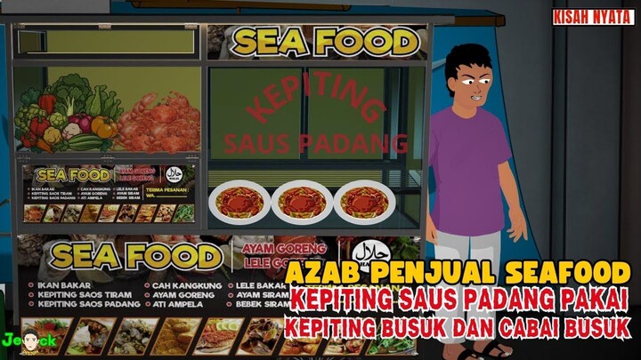 AZAB PENJUAL SEAFOOD KEPITING SAUS PADANG RASA KEPITING BUSUK DAN CABAI BUSU