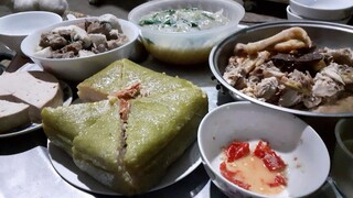Mâm cơm ngày Tết đơn giản mà ngon. Đặc trưng Bắc Bộ