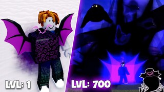 Blox Fuit - Thử Thách Ăn Trái Shadow TRIỆU HỒI BÃO QUẠ (level 1 to 700 in roblox)