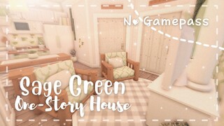 Roblox Bloxburg - No Gamepass Sage Green Spring House - Minami Oroi