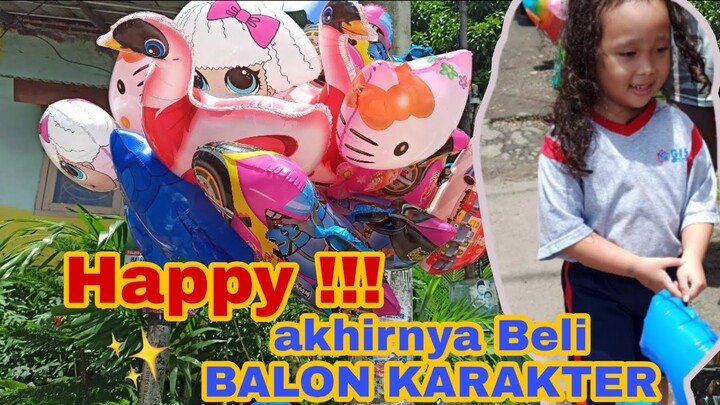 Pulang sekolah, Adiva beli balon karakter My Little ponny, LOL Dan hello kitty | Dunia Adiva