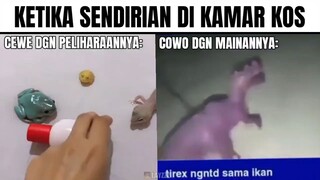 ketika cewe vs cowo sendirian di kamar🗿