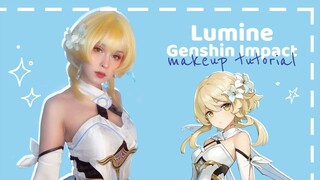 ✧Lumine - Genshin Impact - Cosplay Make Up Tutorial Makeover Transformation✧