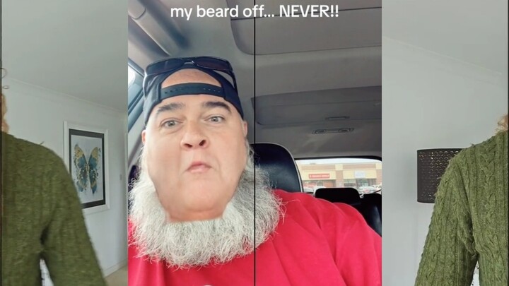 The beard removal filter that is going crazy overseas · The tough guy instantly turns into a little 