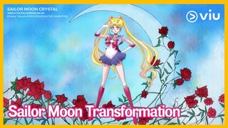 Sailor Moon Transformation | Pretty Guardian Sailor Moon Crystal | With English Subs | Viu