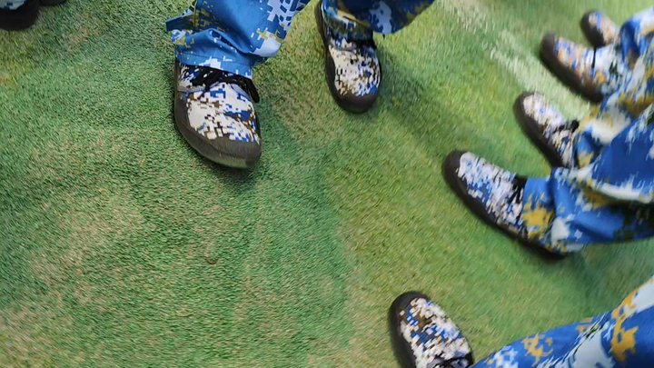 It's so boring standing in formation; might as well build a grave first [laugh]