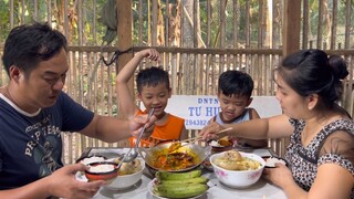 Qua Nội Xin Mụt Măng Bự Chảng Về Hầm Giò Heo Thêm Mớ Tôm Kho Tàu Món Nào Cũng Ngon |Atml&family T318