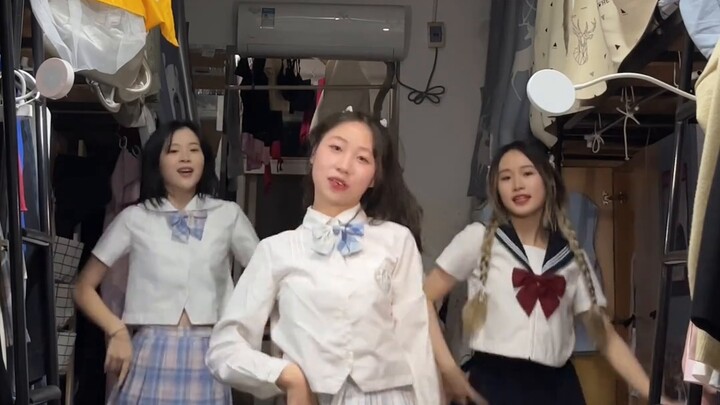 Dormitory song promotion part 2! JK version of "What is love" relay dance~