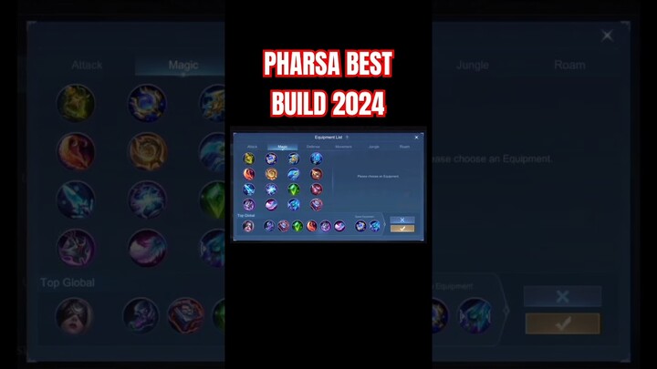 Pharsa Best Build 2024 (Part 2) #shorts #mlbb