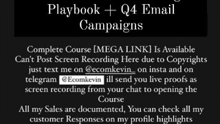 Chase Dimond – The Ultimate BFCM Email Marketing Playbook + Q4 Email Campaigns course is available