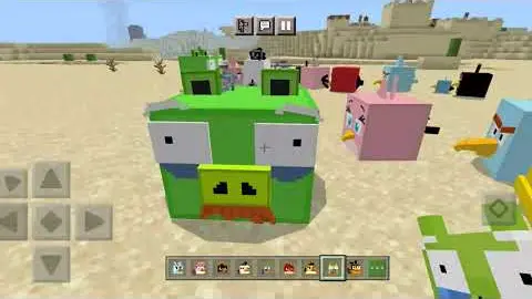 Angry Birds Addon In Minecraft Pe Bilibili