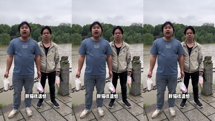 Fat Cat, bro’s here to see you! Couldn’t get McDonald’s, just Wendy’s. It’s not empty though!