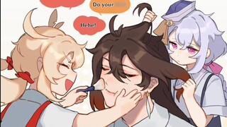 Qiqi and Keli's Makeup Party [ Genshin Impact Sound Man ] (cooked meat)