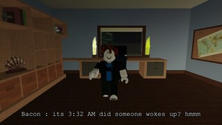 Bacon hair's first scary experience