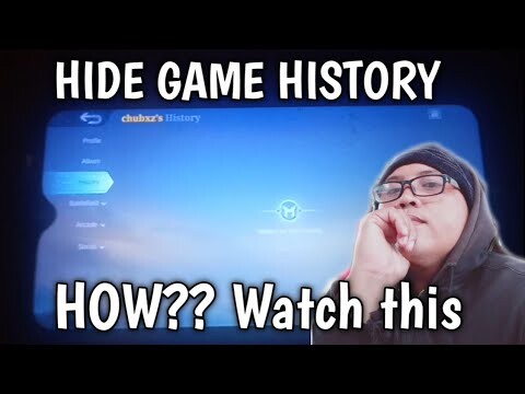 How to hide game history on mobile legends bang bang