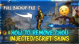 How to Remove Chou Scripted/Injected Skins | Chou Full Backup File (Transformers) Mediafire! | MLBB