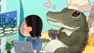 Virtual female ghost? Even though she scolded me, she is just a little crocodile!