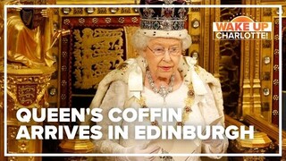 Queen Elizabeth II's coffin makes journey through Scotland