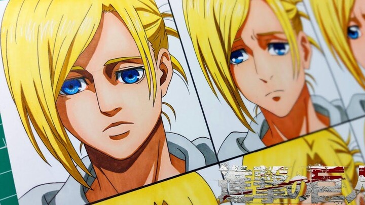 วาดแอนนี่ ลีโอนาร์ด ในรูปแบบอนิเมะต่างๆ Attack on Titan / Attack on Titan