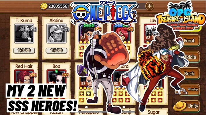 My 2 New SSS Heroes Bartholomew Kuma & Admiral Akainu! OPG: Treasure Island Mobile
